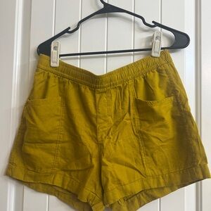 Old Navy High Waist Mustard Shorts